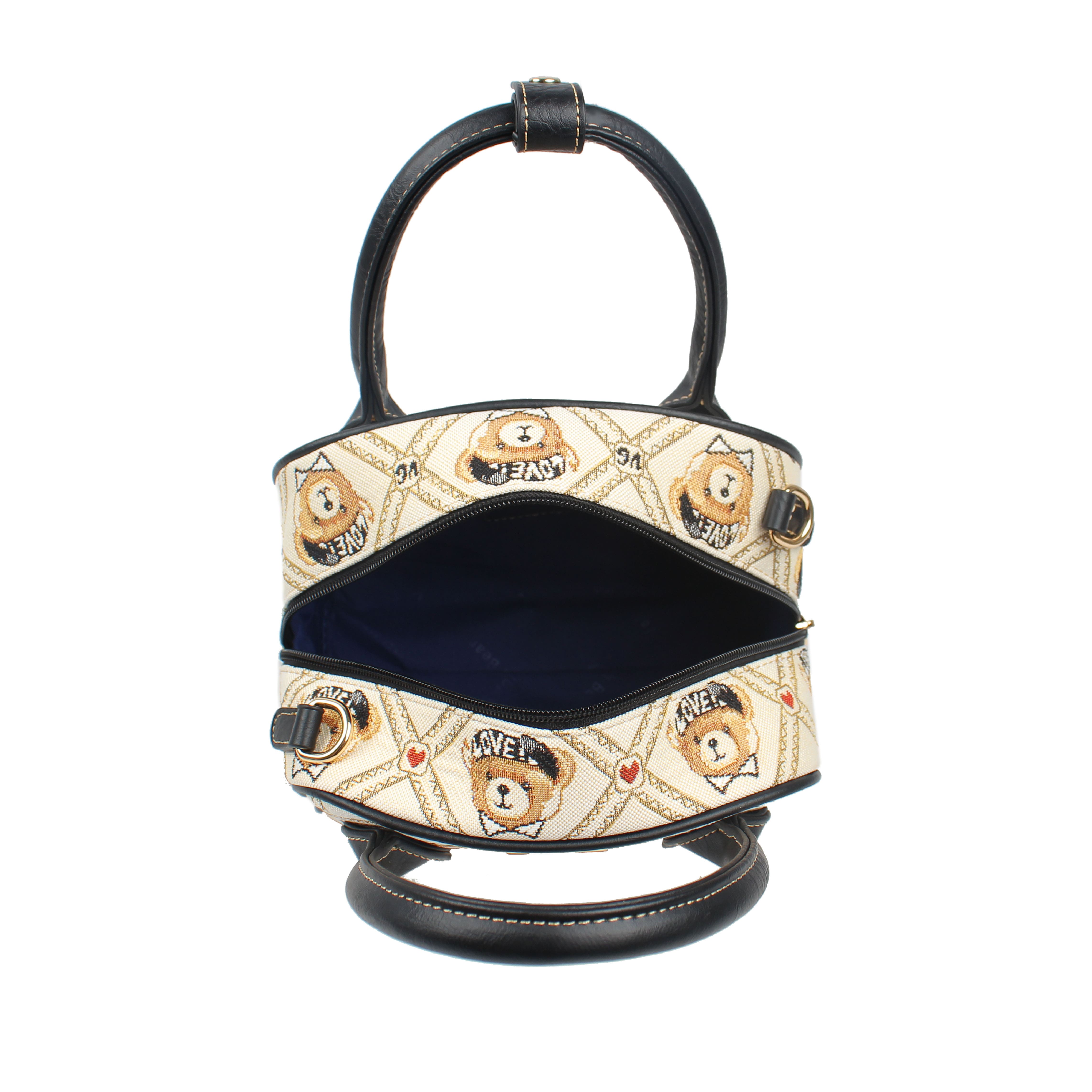 Foto 3 pulgar | Bolso De Mano Van Gogh Bear By Henney Bear V118 Star Bear Black