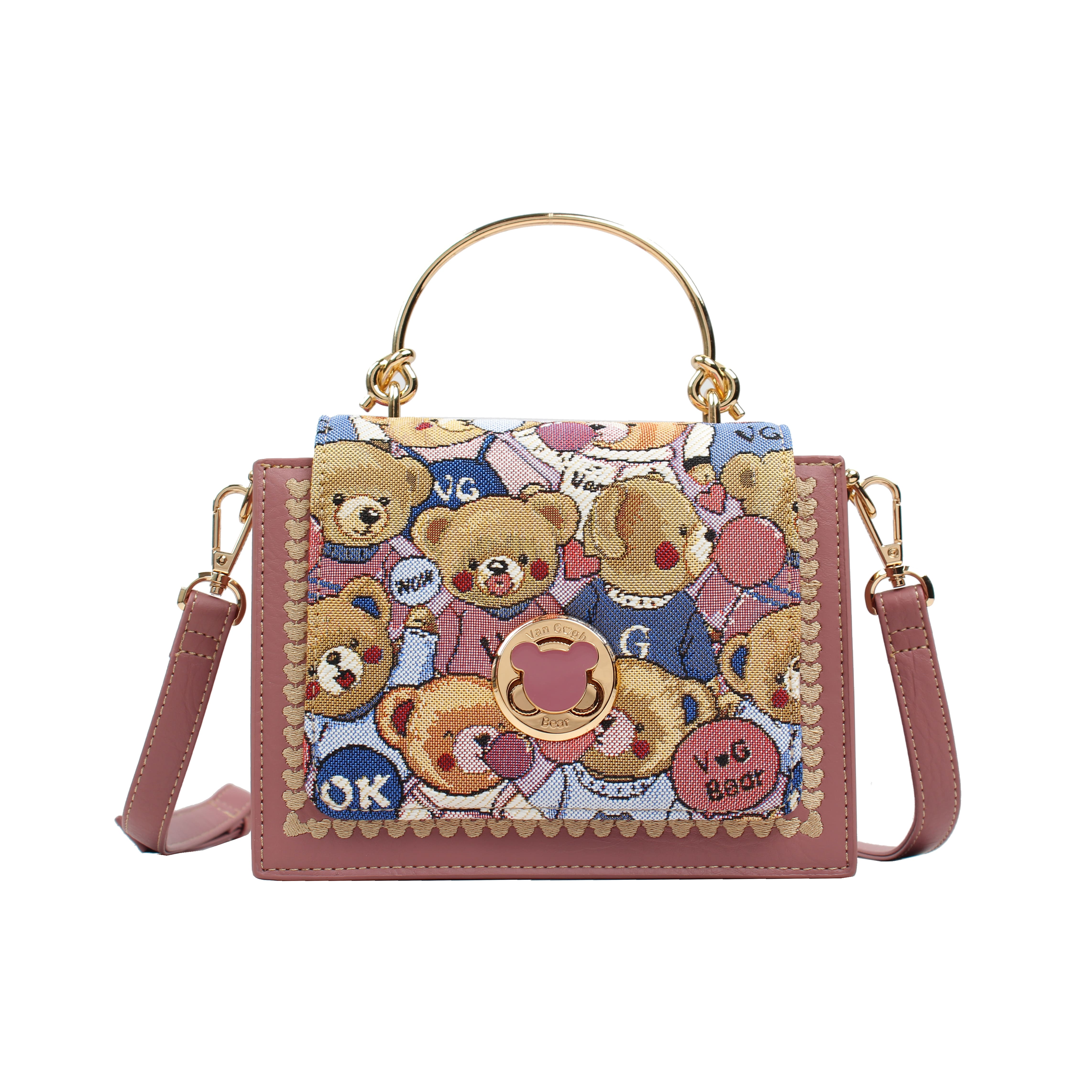 Bolso de Mano Van Gogh Bear Henney Bear V206 Bear Pop