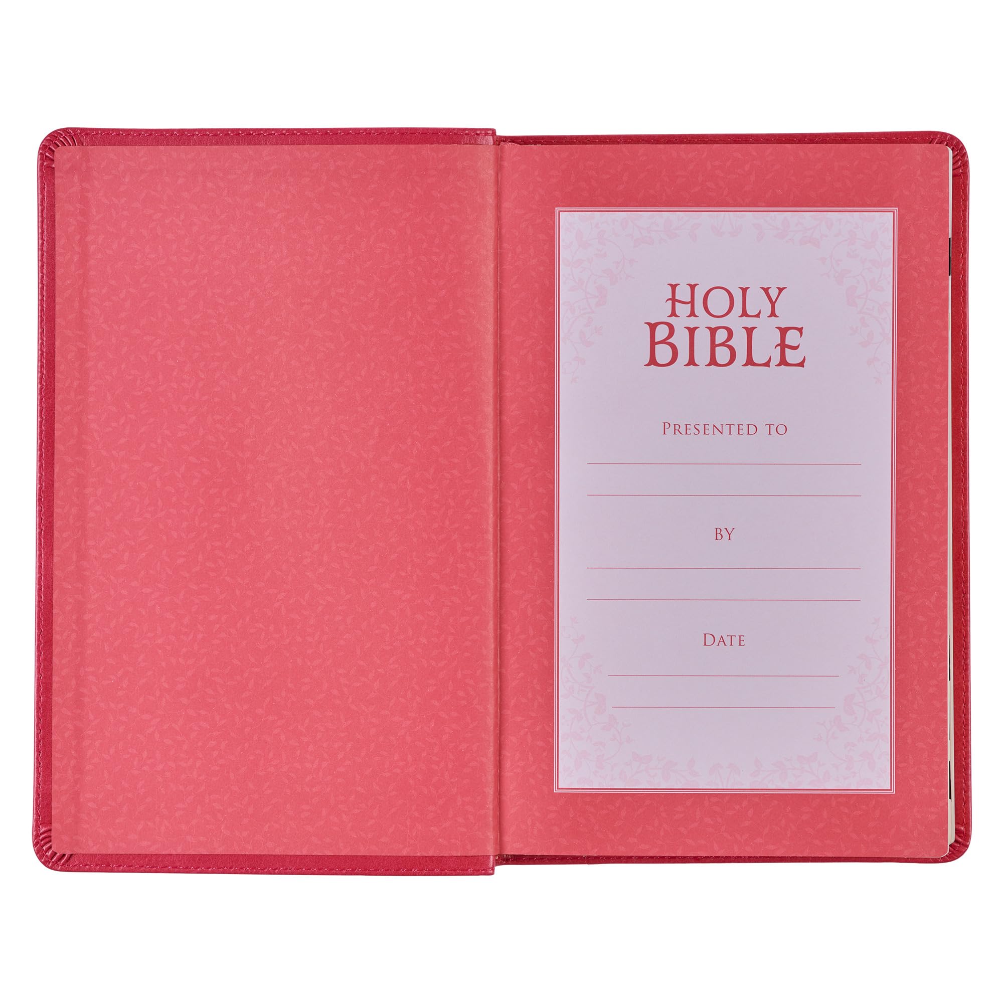 Foto 8 pulgar | Bible Christian Art Gifts Kjv Santa Biblia, Tamaño Estándar, Rosa - Venta Internacional.