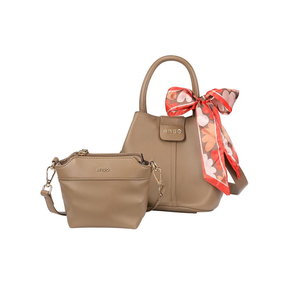 Bolsa Mini Bucket Enso Mujer Eb243304bube Beige Beige