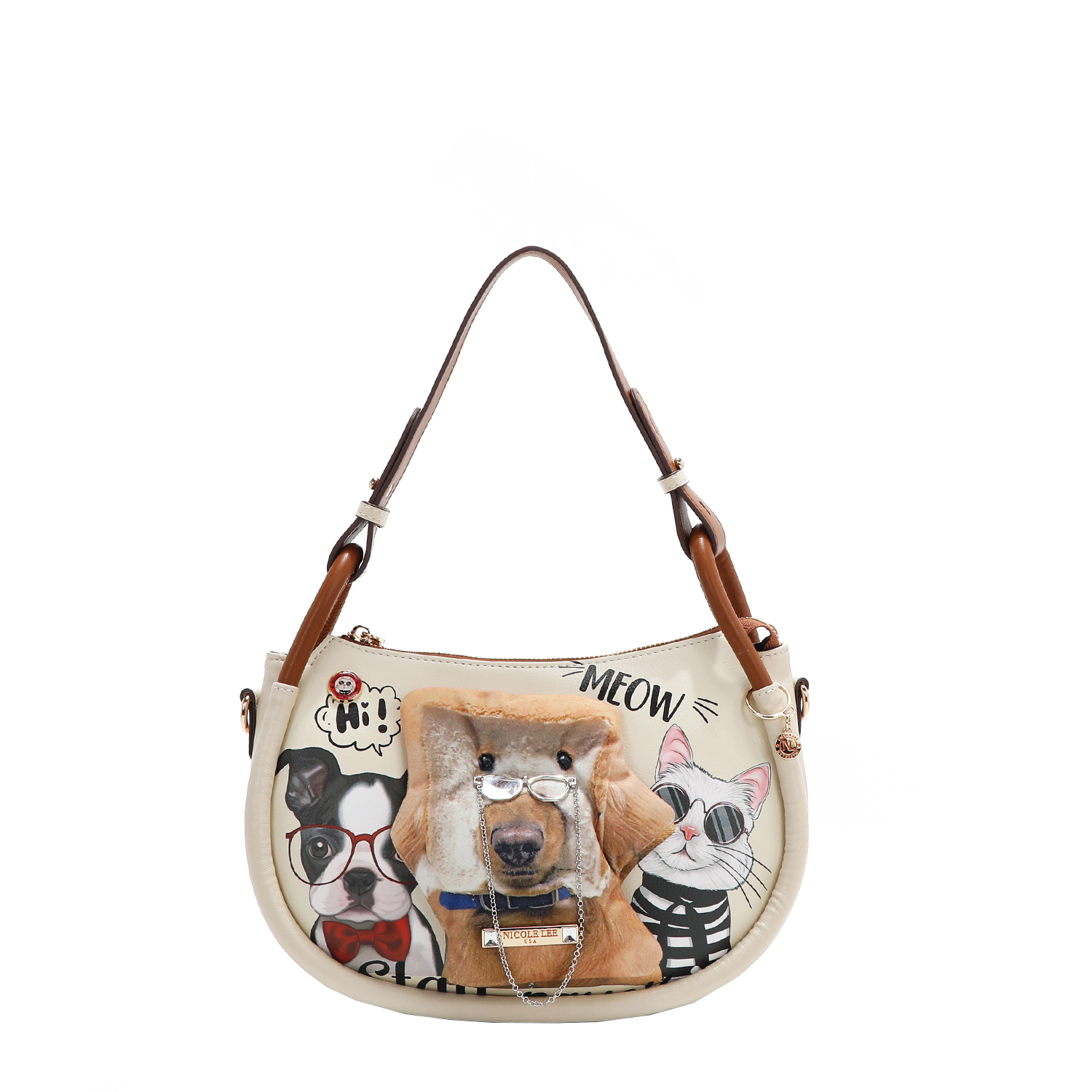 Foto 2 pulgar | Bolsa De Mano Nicole Lee Estampado Big Brother