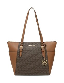 Foto 1 | Bolsa Michael Kors Charlotte Large Logo Top-zip Tote Bag 35t0gcft3b Café