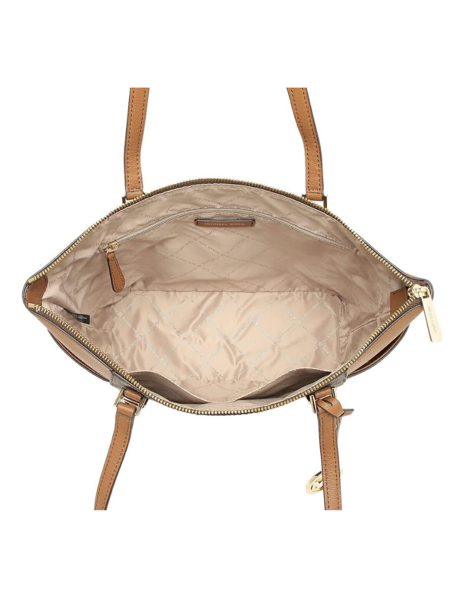 Foto 4 pulgar | Bolsa Michael Kors Charlotte Large Logo Top-zip Tote Bag 35t0gcft3b Café