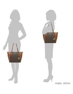 Foto 7 | Bolsa Michael Kors Charlotte Large Logo Top-zip Tote Bag 35t0gcft3b Café