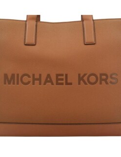 Foto 4 | Bolso De Mano Tote Michael Kors Cooper En Relieve Color Café