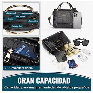 Foto 2 | Bolsa Bandolera Wünd Mujer Moda Cartera Crossbody Tote Hombro