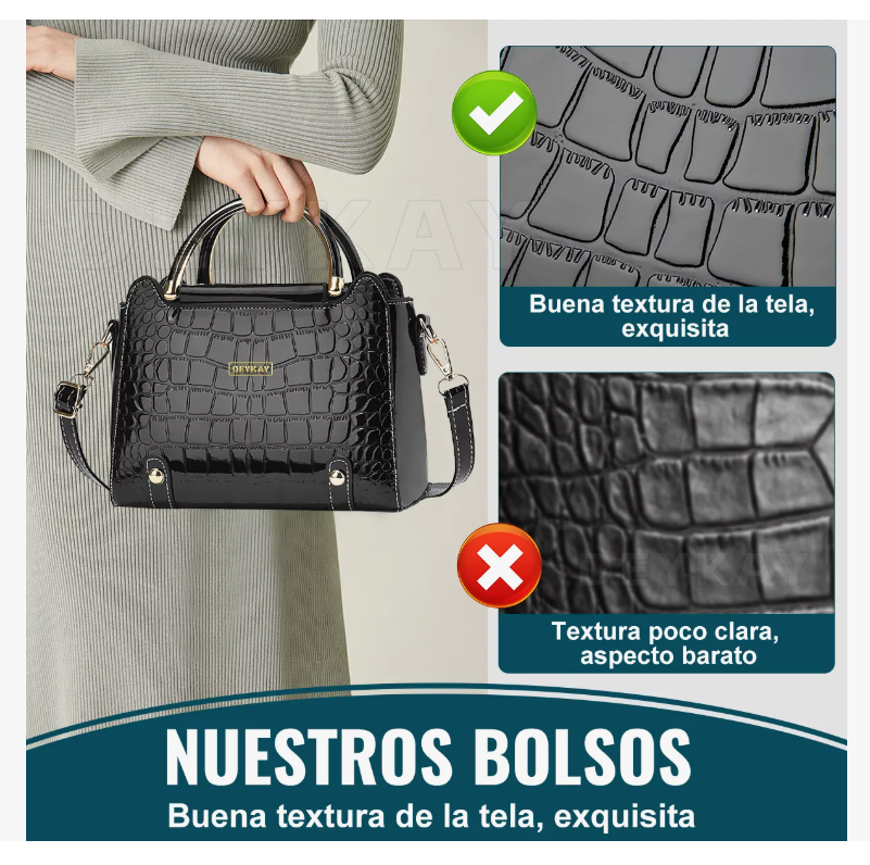 Foto 4 pulgar | Bolsa Bandolera  Wünd Mujer Moda Cartera Crossbody Tote Hombro