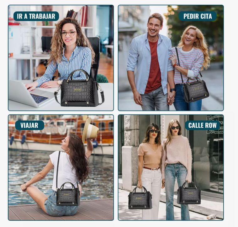 Foto 5 | Bolsa Bandolera  Wünd Mujer Moda Cartera Crossbody Tote Hombro