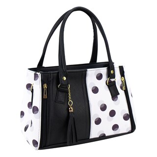 Foto 2 | Bolso Para Dama Negro Lunares Sintetico Carolina Nueva Imagen