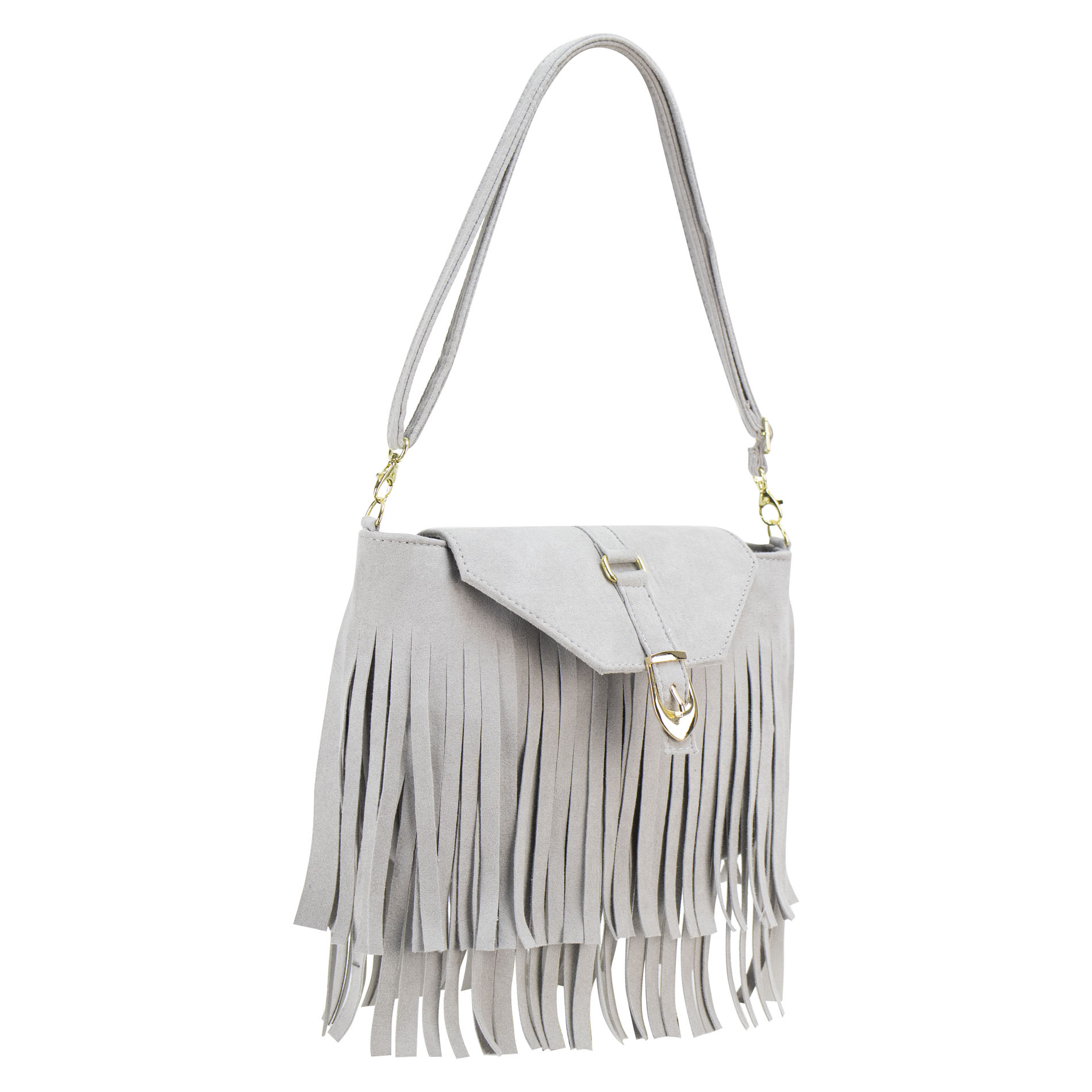 Foto 2 | Bolso Para Dama Gris Cemento Durazno Sintetico Jesse Nueva Imagen
