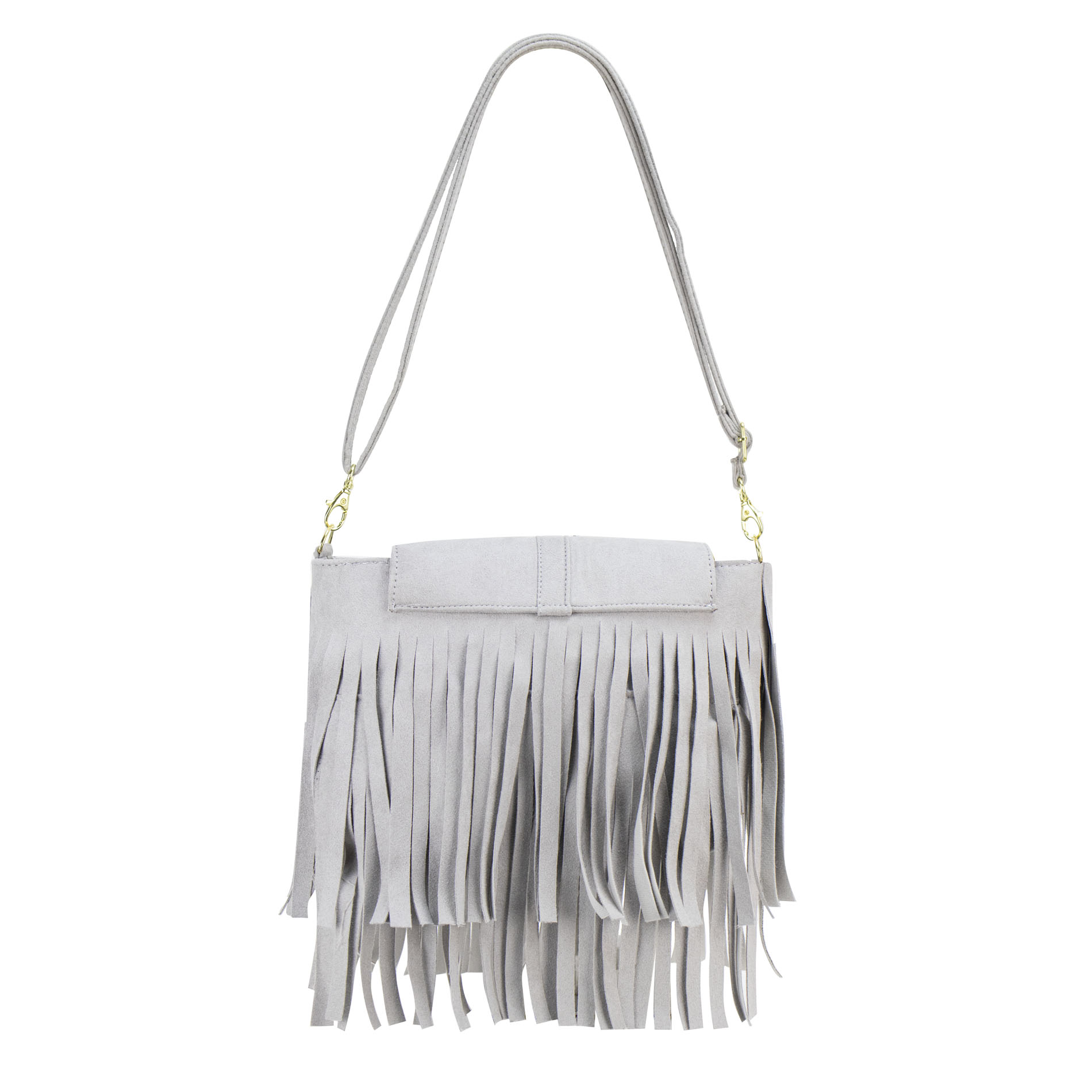 Foto 3 | Bolso Para Dama Gris Cemento Durazno Sintetico Jesse Nueva Imagen