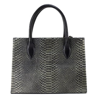 Foto 3 | Bolso Para Dama Negro Piel Vibora Piel 100% Gianni Nueva Imagen