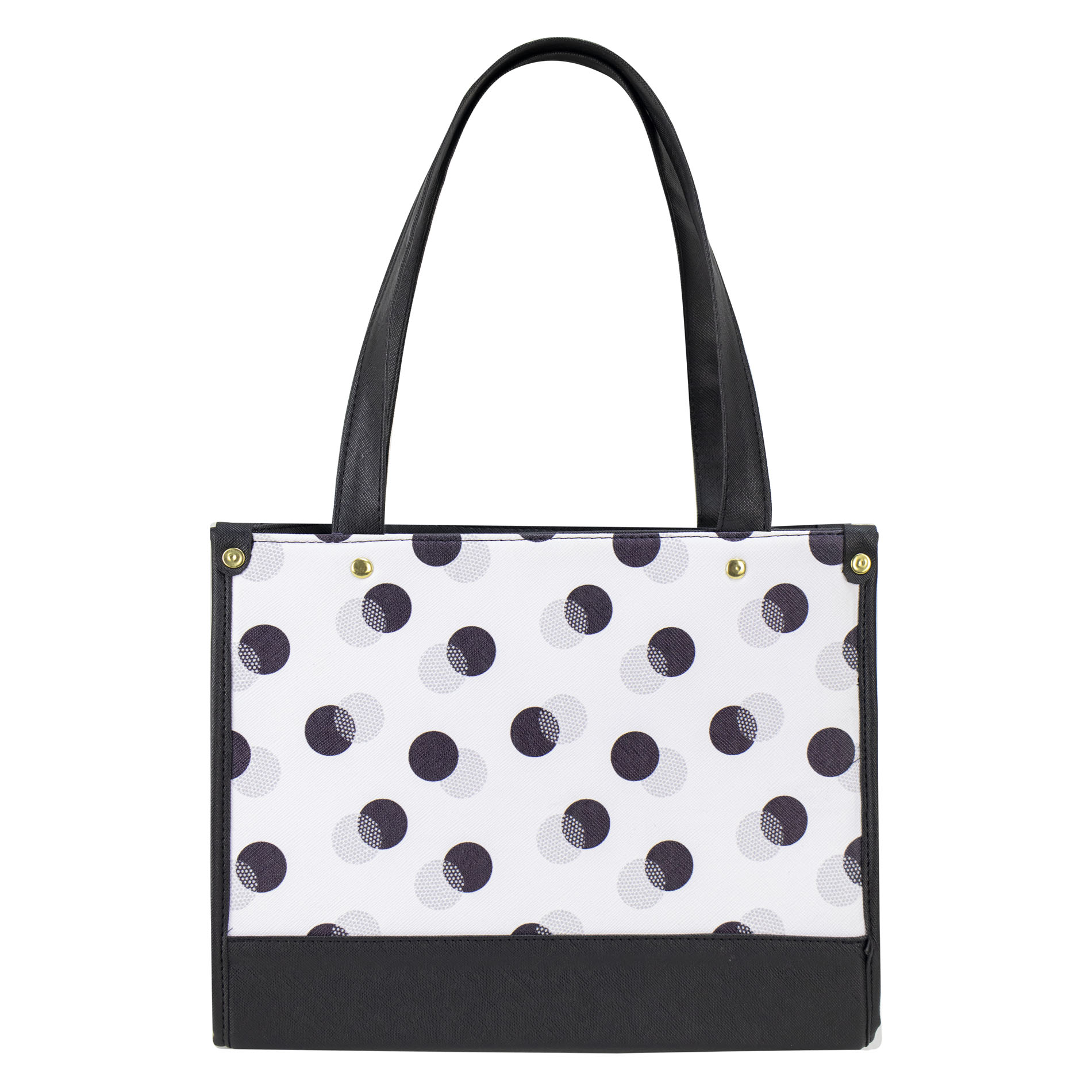 Foto 2 | Bolso Para Dama Negro Lunares Sintetico Donna Nueva Imagen