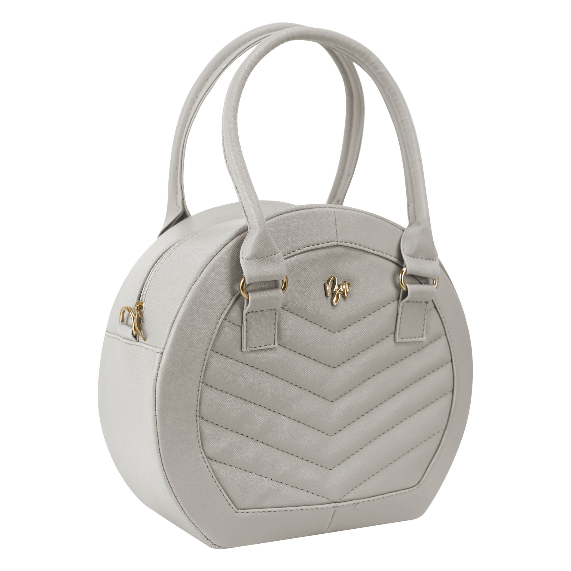Foto 2 | Bolso Para Dama Gris Capitonado Zigzag Sintetico Dalia Nueva Imagen