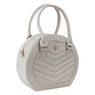 Foto 2 | Bolso Para Dama Gris Capitonado Zigzag Sintetico Dalia Nueva Imagen