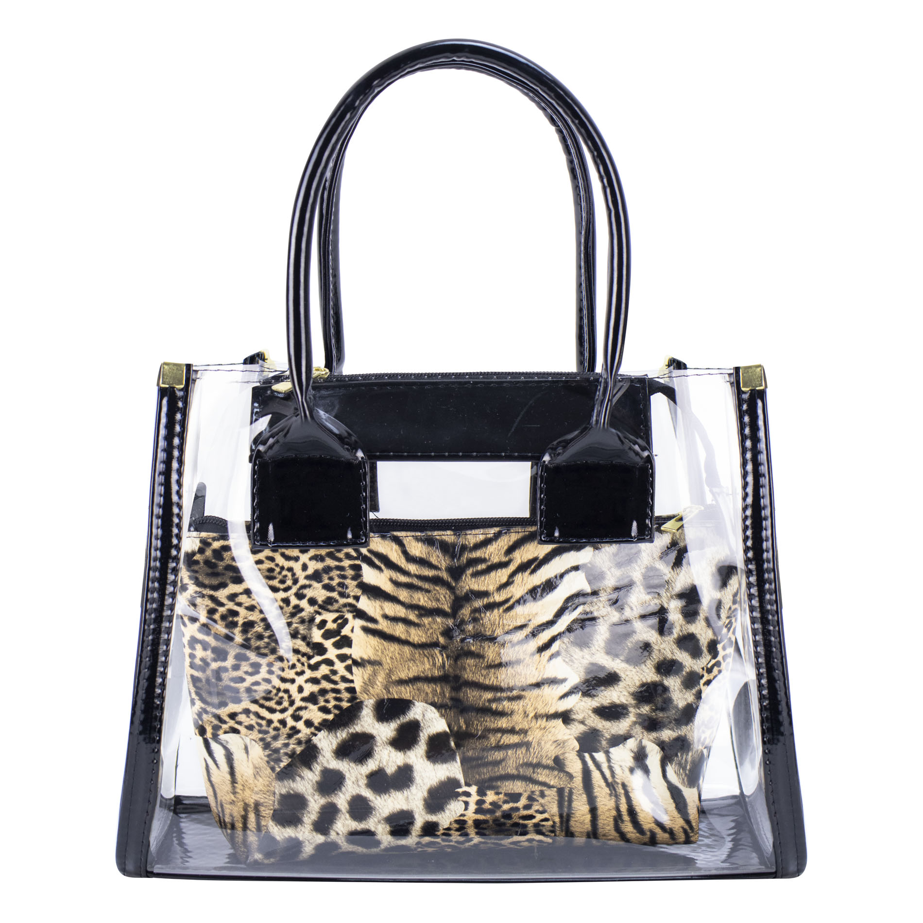 Foto 4 pulgar | Bolso Para Dama Negro Mica Leopardo Sintetico Artemiza Nueva Imagen