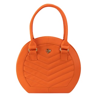 Foto 1 | Bolso Para Dama Naranja Capitonado Zigzag Sintetico Dalia Nueva Imagen