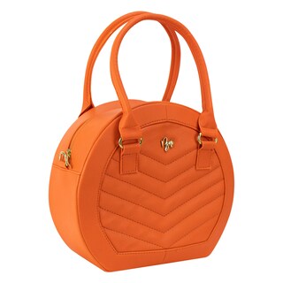 Foto 2 | Bolso Para Dama Naranja Capitonado Zigzag Sintetico Dalia Nueva Imagen