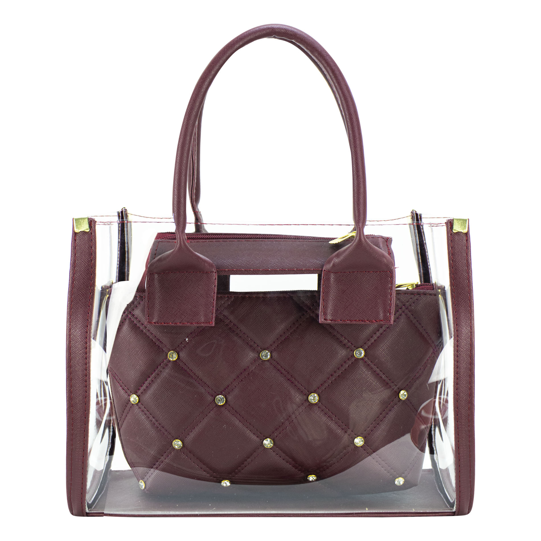 Bolso Para Dama Vino Mica Sintetico Artemiza Nueva Imagen