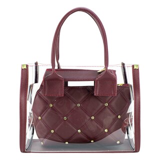Foto 1 | Bolso Para Dama Vino Mica Sintetico Artemiza Nueva Imagen
