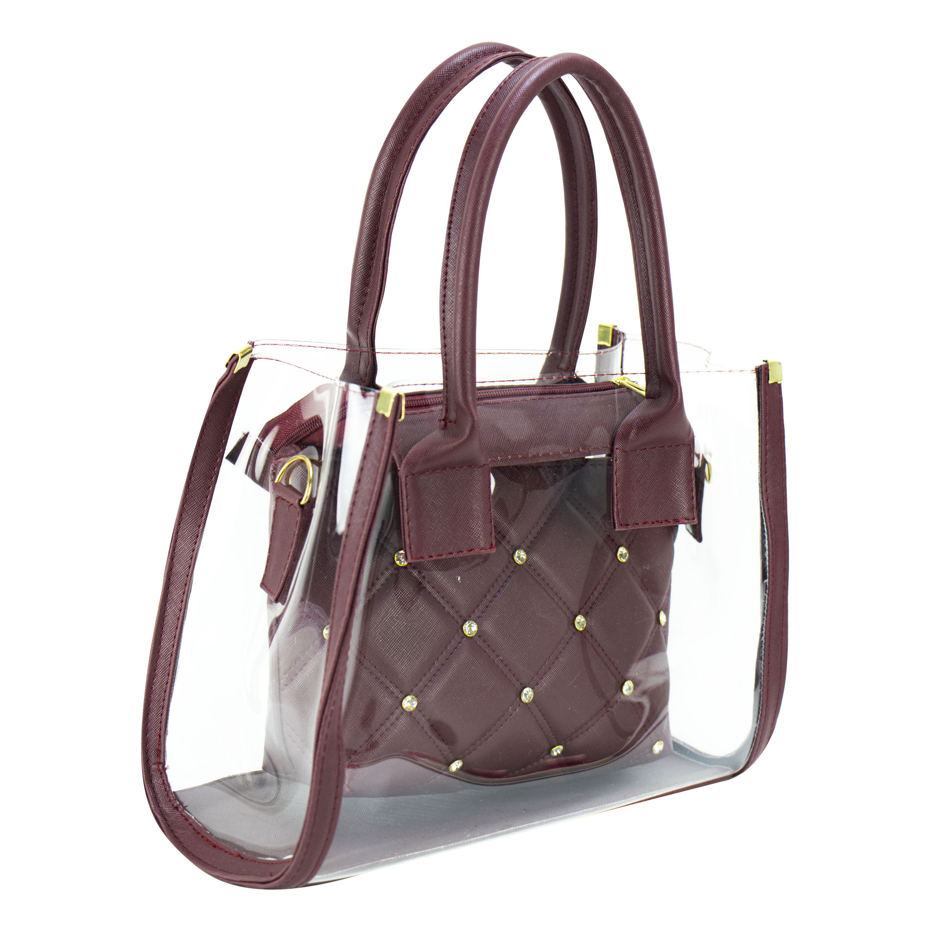 Foto 2 | Bolso Para Dama Vino Mica Sintetico Artemiza Nueva Imagen