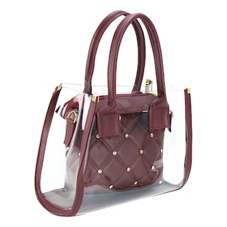 Foto 2 | Bolso Para Dama Vino Mica Sintetico Artemiza Nueva Imagen