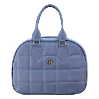 Foto 1 | Bolso Para Dama Azul Jeans Capitonado Cuadros Sintetico Riley Nueva Imagen