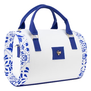 Foto 2 | Bolso Para Dama Blanco Yute Talavera Azul Rey Textil/sintetico Cohetzal Nueva Imagen