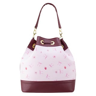 Foto 3 | Bolso Para Dama Vino Moños Coquette Sintetico Emmy Nueva Imagen