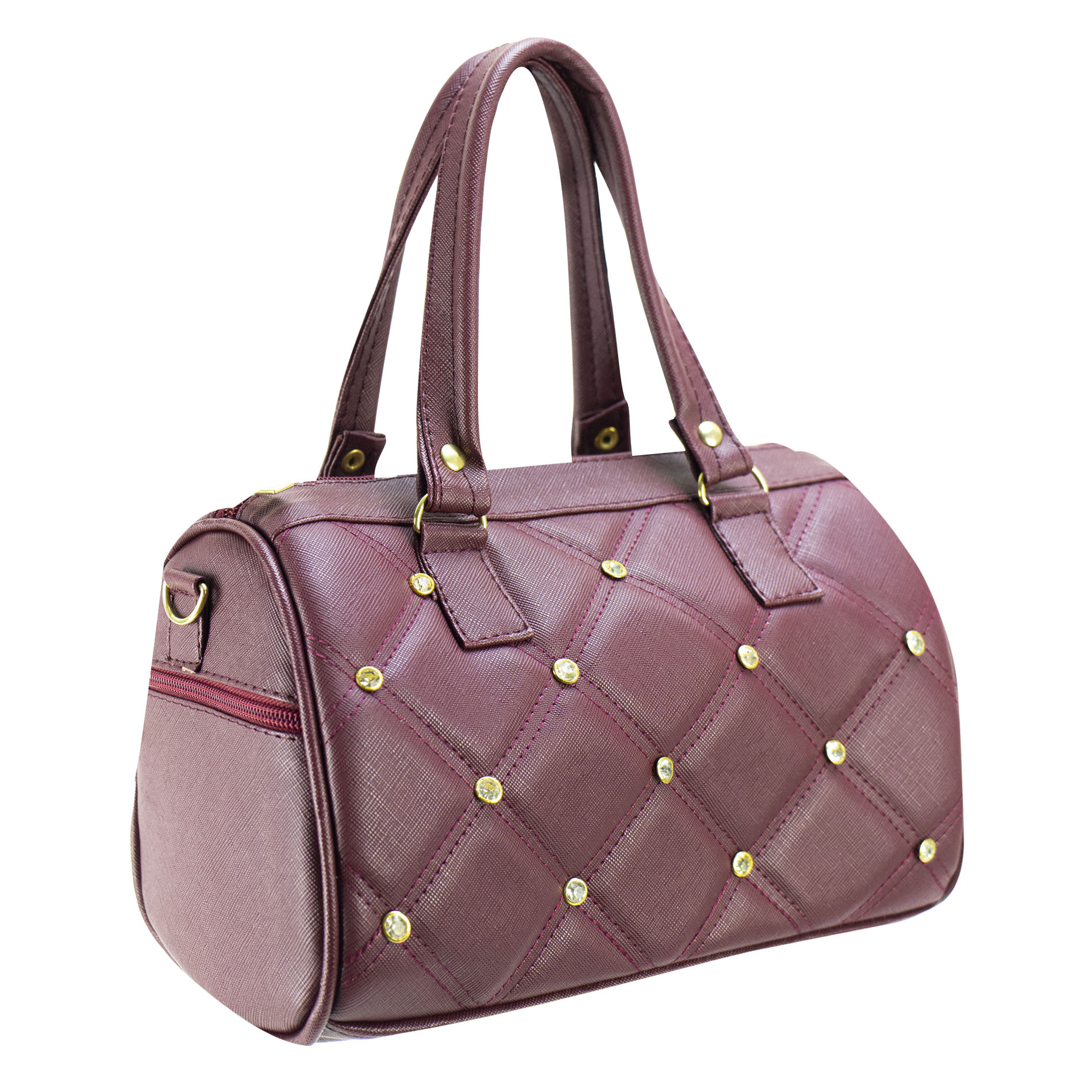 Foto 2 | Bolso Para Dama Vino Dapra Piedra Sintetico Kimberly Nueva Imagen