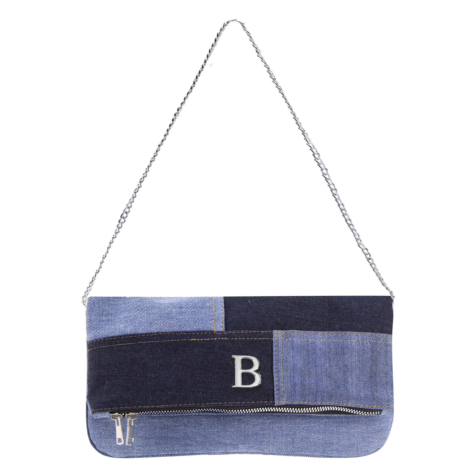 Foto 1 | Bolso Para Dama Azul Mezclilla Oggi Textil Ivana + Letra Nueva Imagen