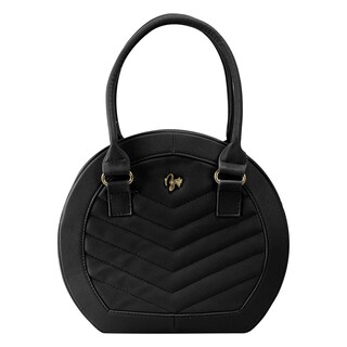 Foto 1 | Bolso Para Dama Negro Capitonado Zigzag Sintetico Dalia Nueva Imagen
