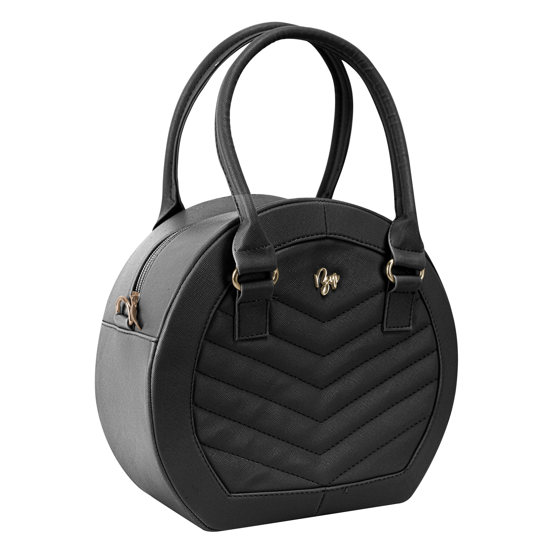 Foto 2 | Bolso Para Dama Negro Capitonado Zigzag Sintetico Dalia Nueva Imagen