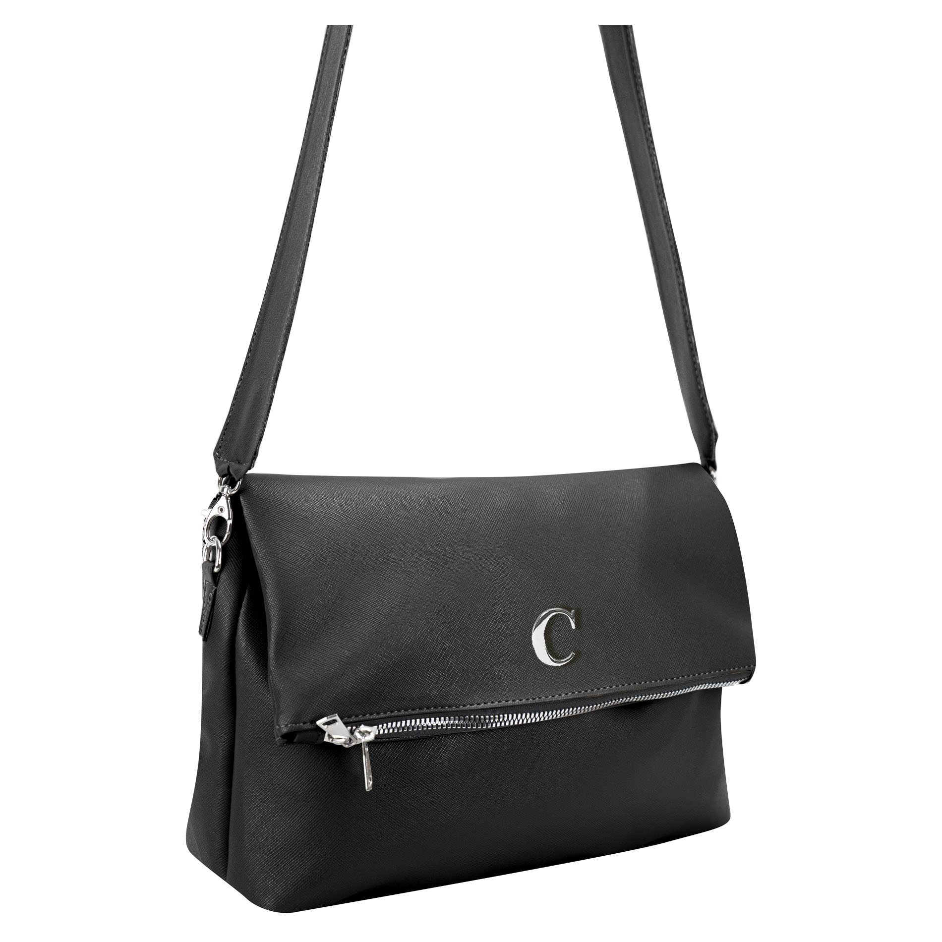 Foto 3 pulgar | Bolso Para Dama Negro Dapra Sintetico Miranda + Letra Nueva Imagen