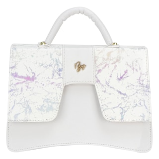 Foto 1 | Bolso Para Dama Blanco Marmol Sintetico Gaby Nueva Imagen