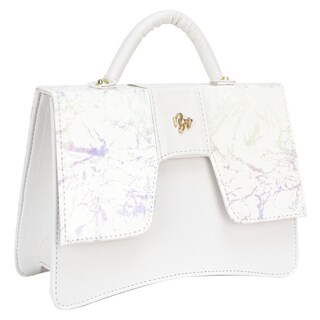 Foto 2 | Bolso Para Dama Blanco Marmol Sintetico Gaby Nueva Imagen