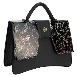 Foto 2 | Bolso Para Dama Negro Marmol Sintetico Gaby Nueva Imagen