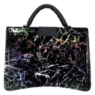 Foto 3 | Bolso Para Dama Negro Marmol Sintetico Gaby Nueva Imagen