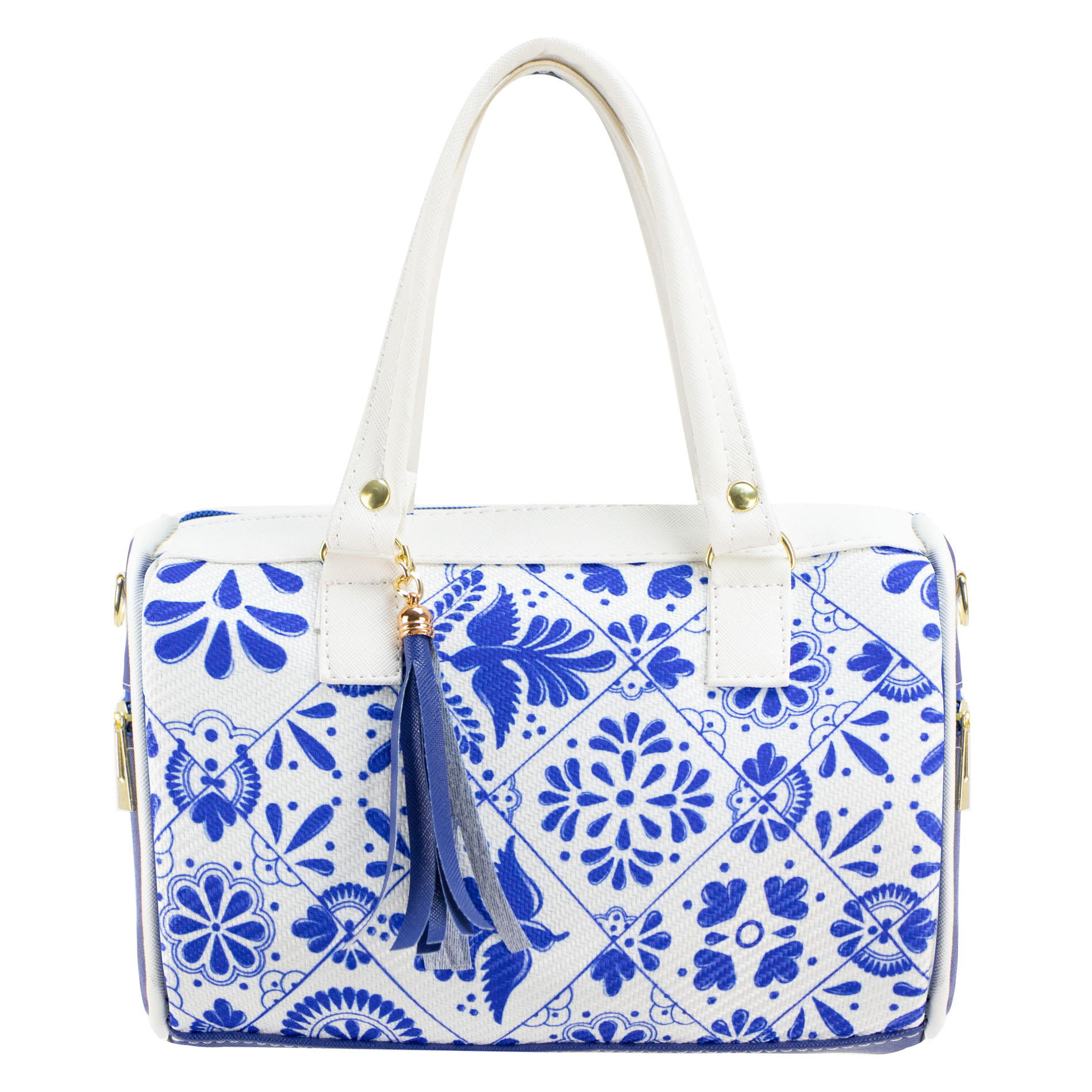 Bolso Para Dama Azul Rey Yute Talavera Sintetico/textil Kimberly Nueva Imagen
