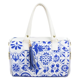 Foto 1 | Bolso Para Dama Azul Rey Yute Talavera Sintetico/textil Kimberly Nueva Imagen