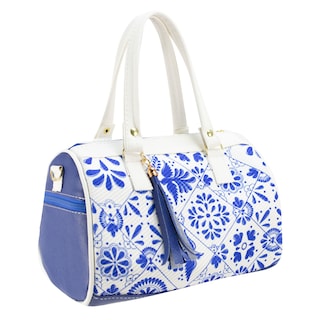 Foto 2 | Bolso Para Dama Azul Rey Yute Talavera Sintetico/textil Kimberly Nueva Imagen