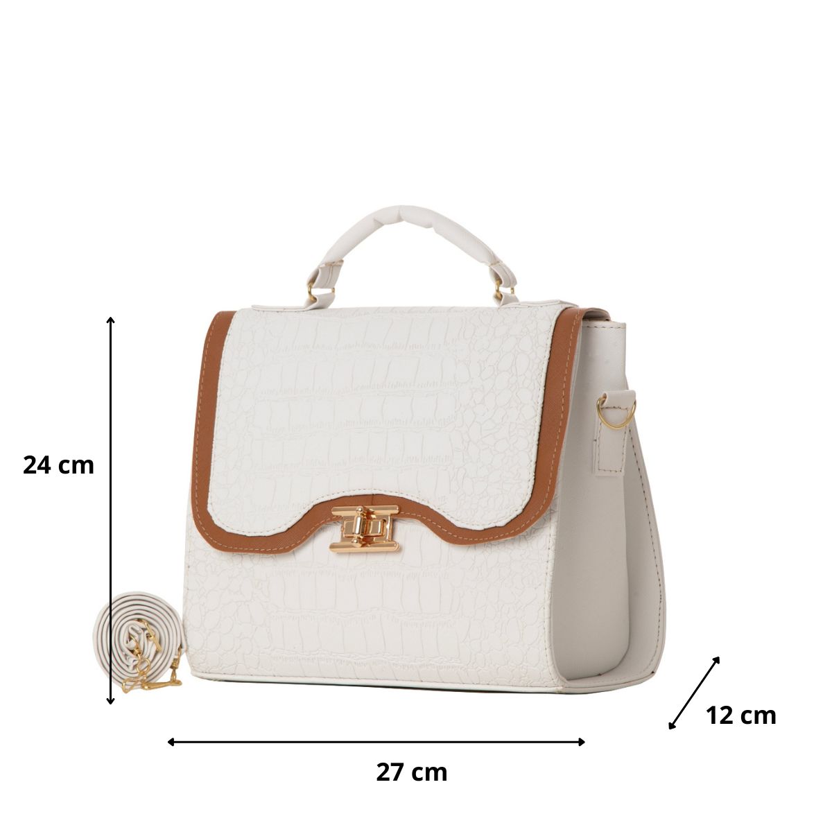 Foto 3 pulgar | Bolsa Para Mujer Fana Belen Color Blanco Elegante M3824 !!!