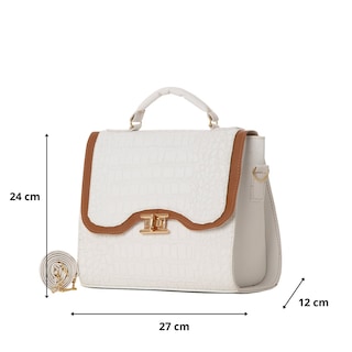 Foto 2 | Bolsa Para Mujer Fana Belen Color Blanco Elegante M3824 !!!