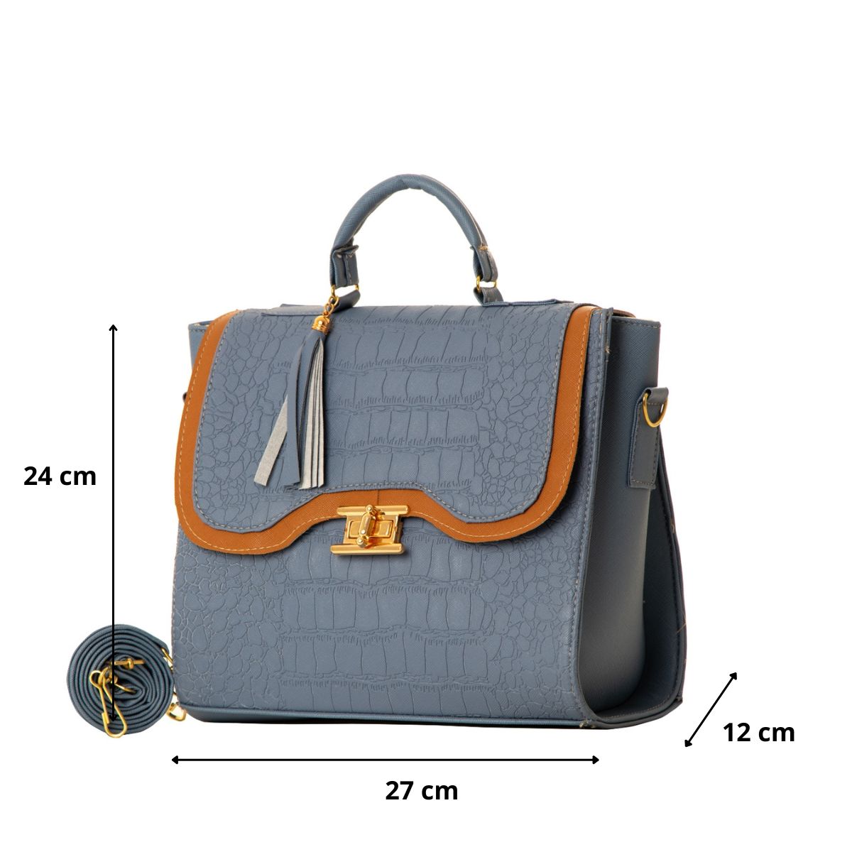 Foto 2 | Bolso De Mujer Fana Belen Color Azul Premium M3821 !!!