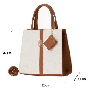 Foto 2 | Bolso De Mujer Fana Alola Color Blanco Reforzada M3729 !!!