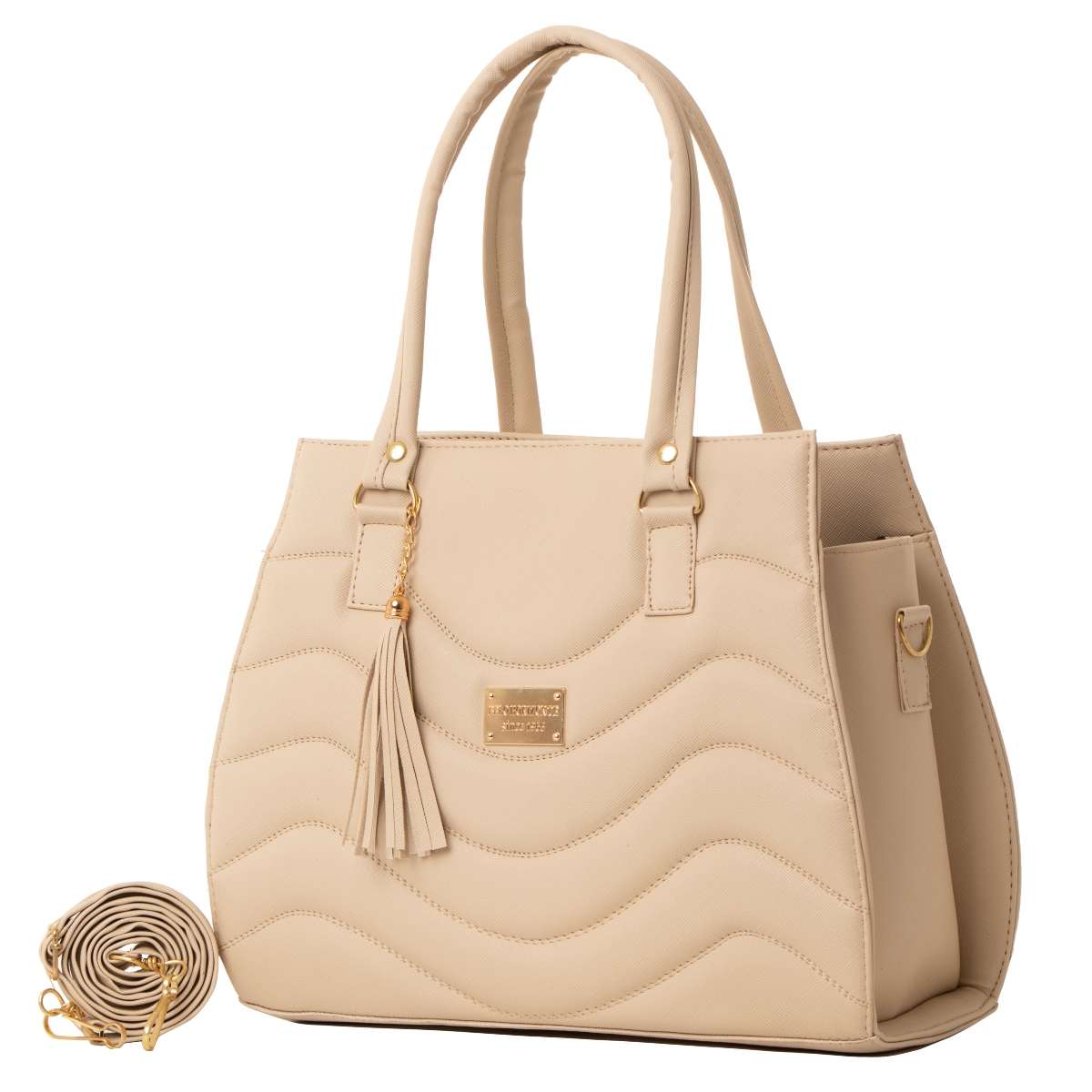 Foto 2 pulgar | Bolso De Mujer Fana Alissa Color Beige Especial M3767 !!!