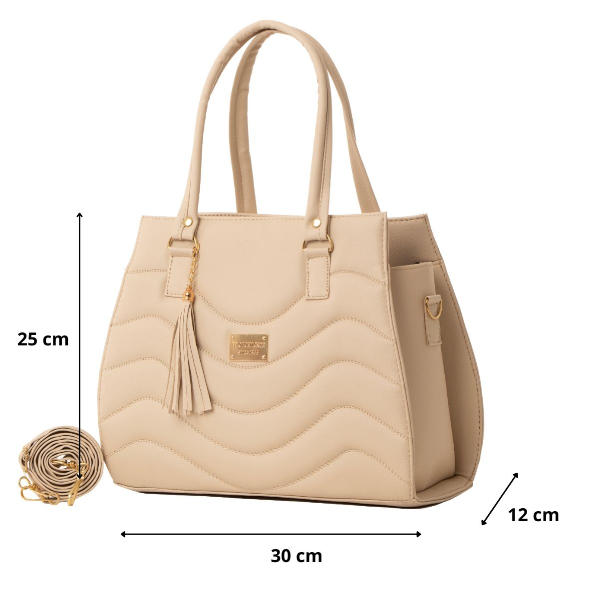 Foto 3 pulgar | Bolso De Mujer Fana Alissa Color Beige Especial M3767 !!!