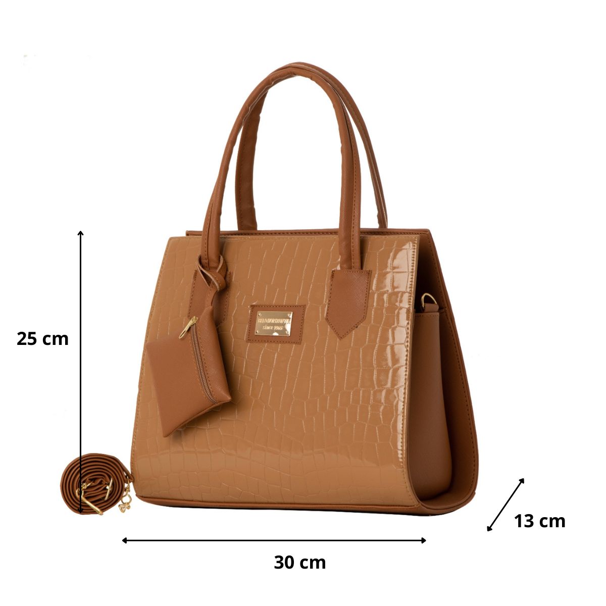 Foto 2 | Bolsa Para Mujer Fana Brina Color Camel Lúcela M3828 !!!