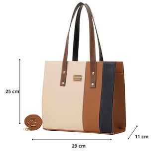 Foto 2 | Bolsa Para Mujer Fana Ariana Color Beige Reforzada M3710 !!!