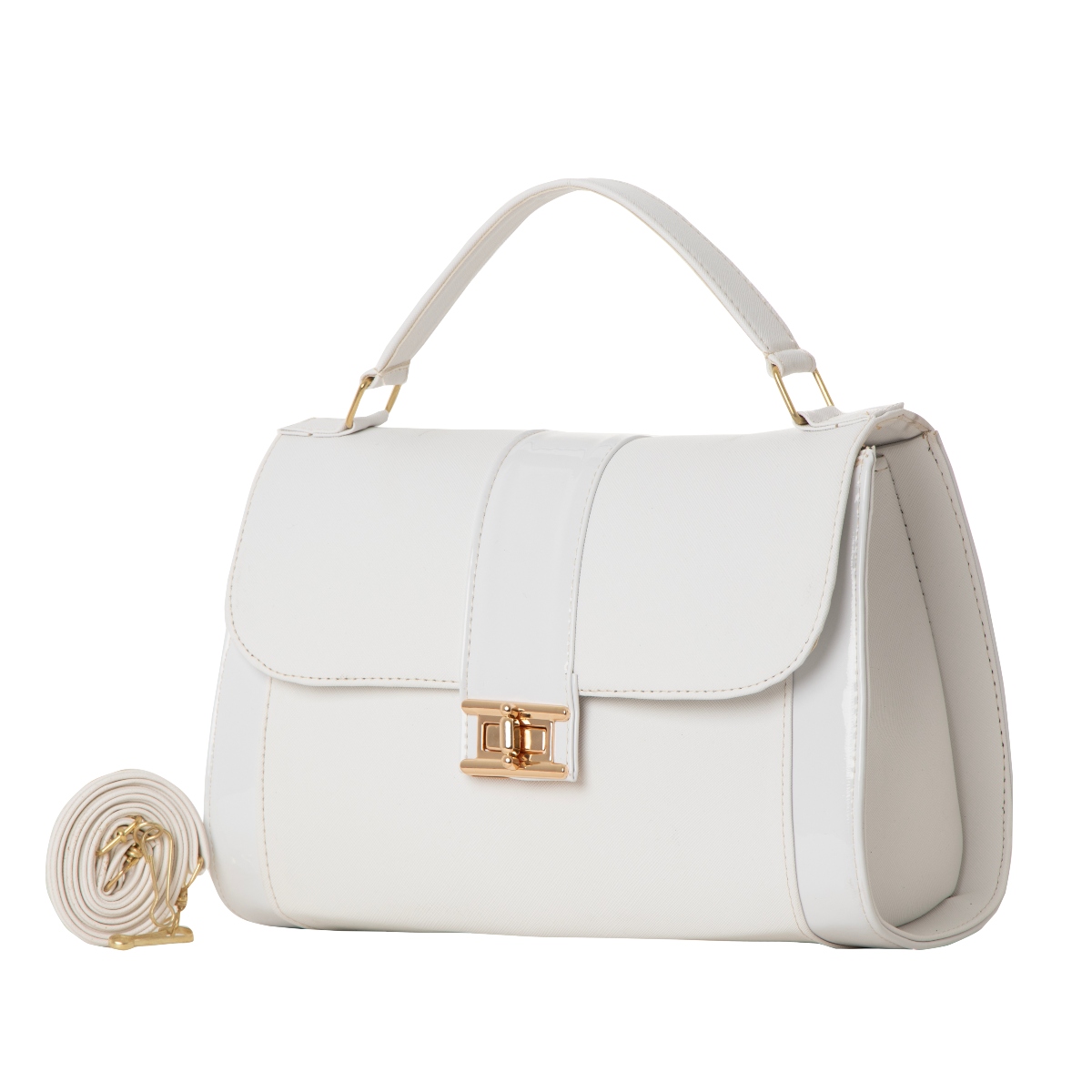 Foto 2 pulgar | Bolso De Mujer Fana Clara Color Blanco Espectacular M3859 !!!